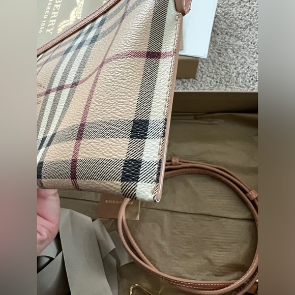 Burberry Haymarket Crossbody Clutch - Picture 6 of 11